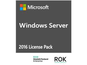 HPE ROK License - MS Server 2016 - 1 user CAL HPE ROK License - MS Server 2016 - 1 user CAL